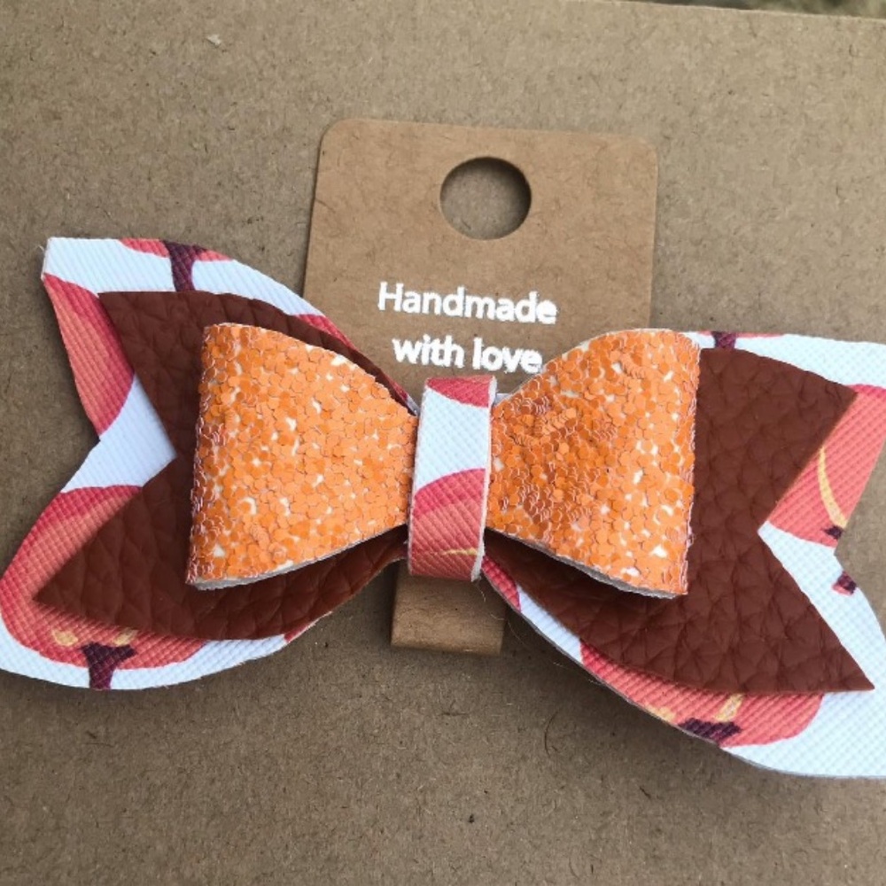 FauxLeather Bow